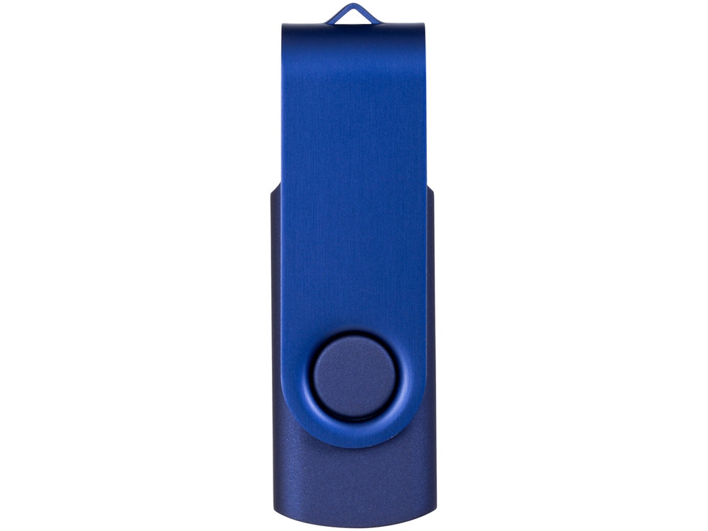 Флеш-карта Rotate Metallic USB 2.0 на 4 Gb, темно-синий