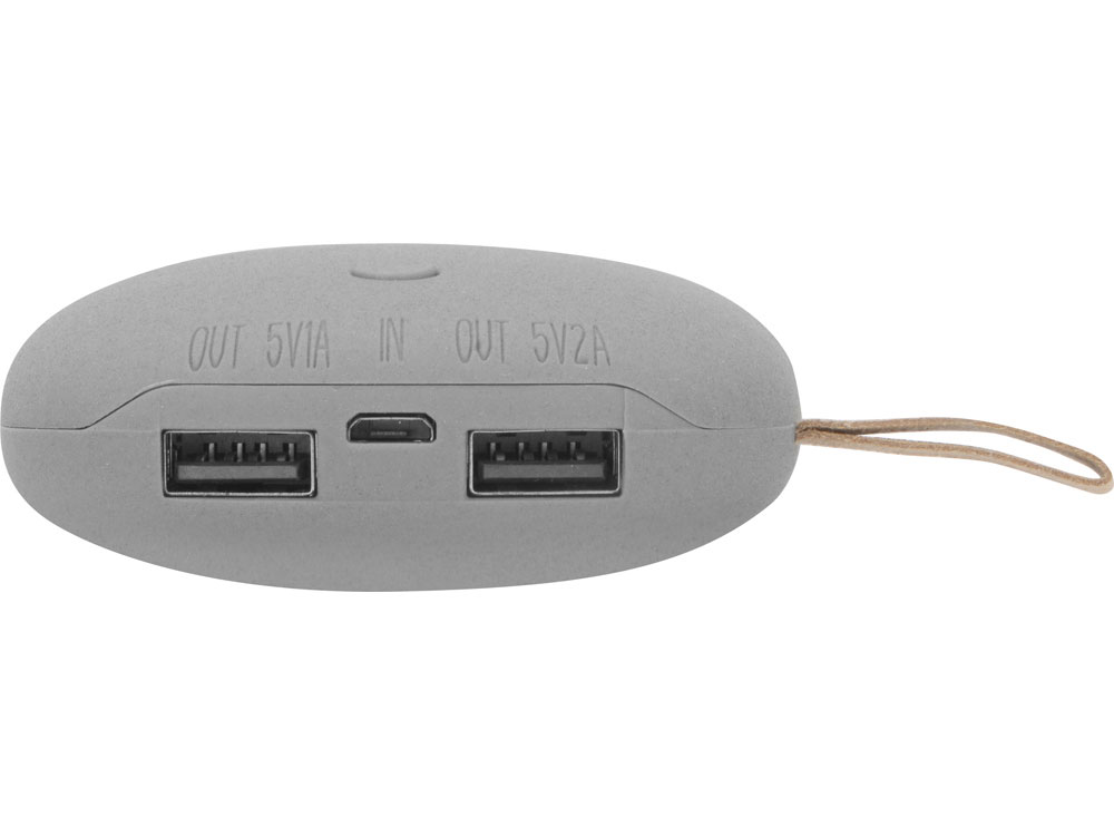 Универсальное зарядное устройство power bank в форме камня. 7800MAH. gray (Р)