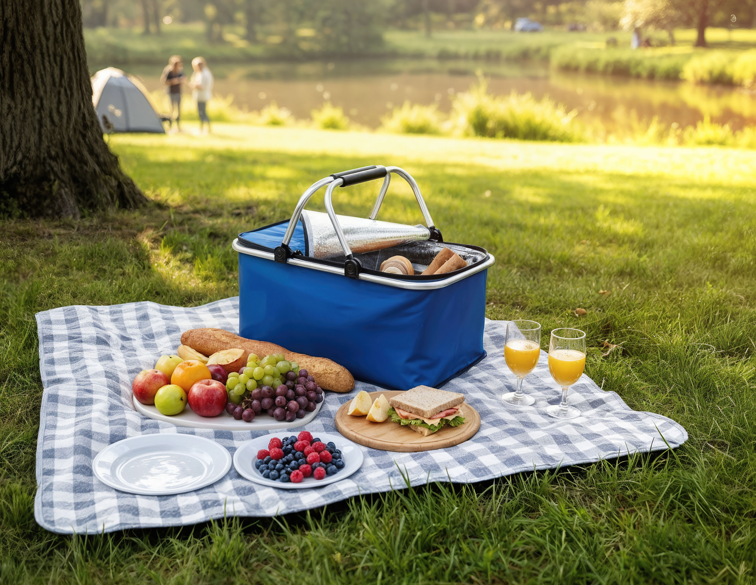 Корзина для пикника "Picnic" , синий
