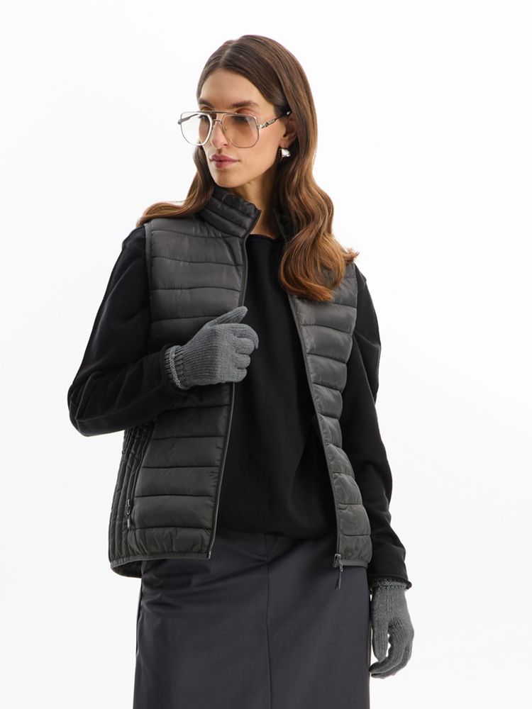 Перчатки Alpine, серый меланж, размер L/XL