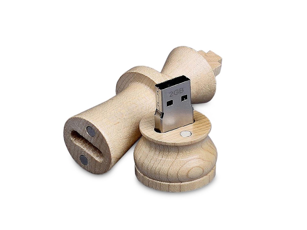 USB 2.0- флешка на 16 Гб Ферзь с логотипом  | Print Logo