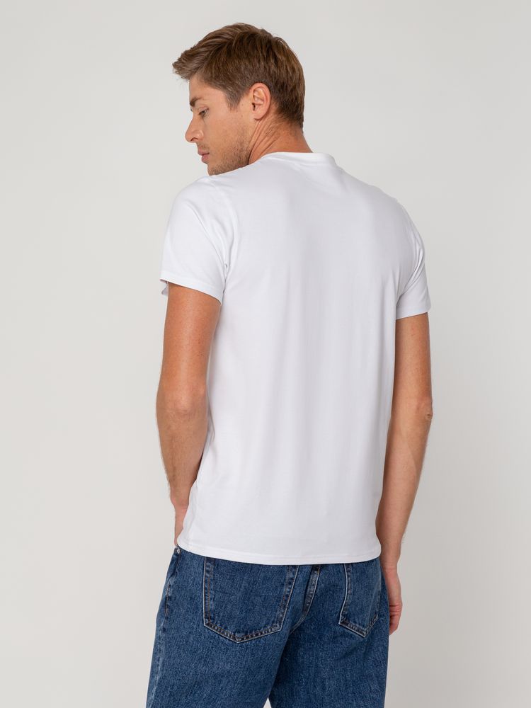 Футболка мужская T-bolka Stretch, белая, размер XXL