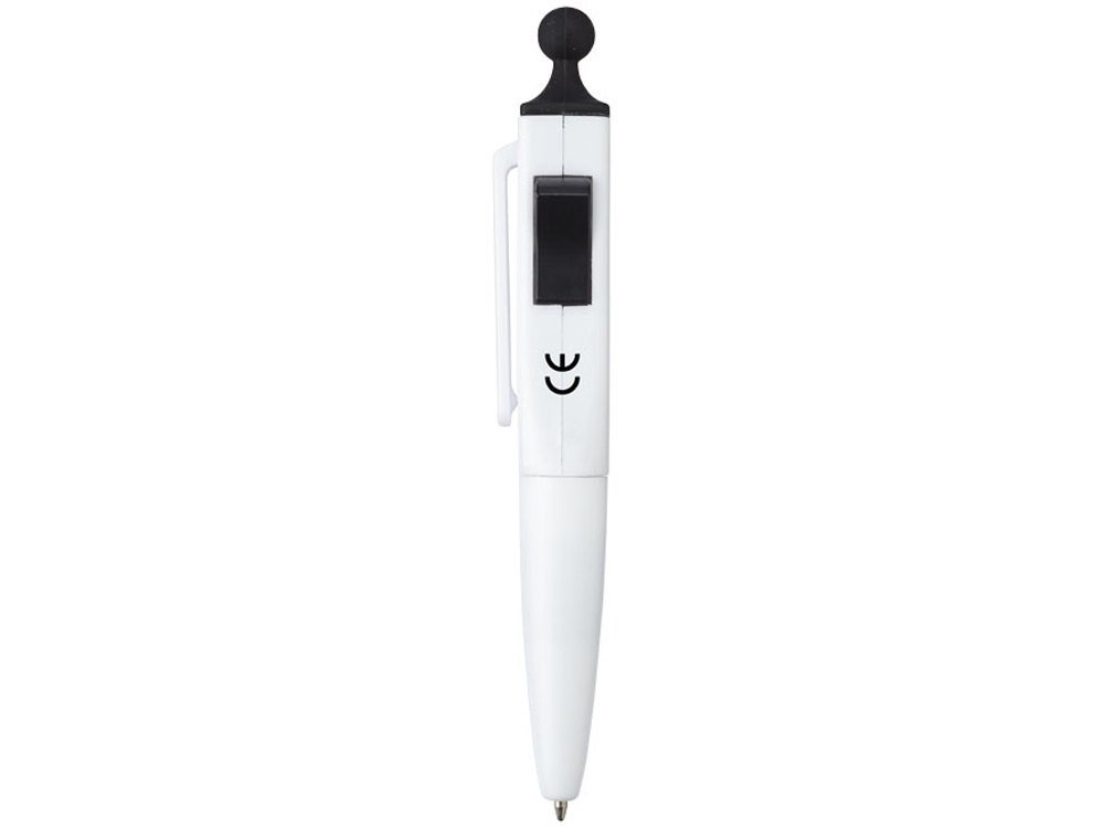 Ручка шариковая Clic Pen, белый/черный
