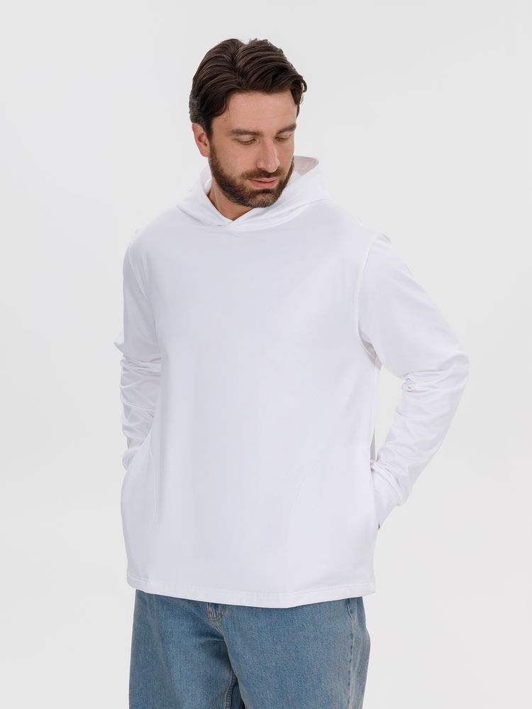 Худи унисекс Morfiss, белое, размер XL/XXL