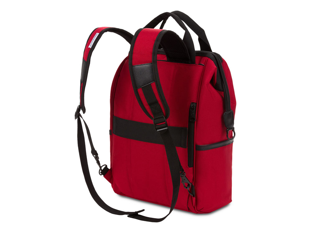 Рюкзак SWISSGEAR 16,5 Doctor Bags, красный/черный, полиэстер 900D/ПВХ, 29 x 17 x 41 см, 20 л