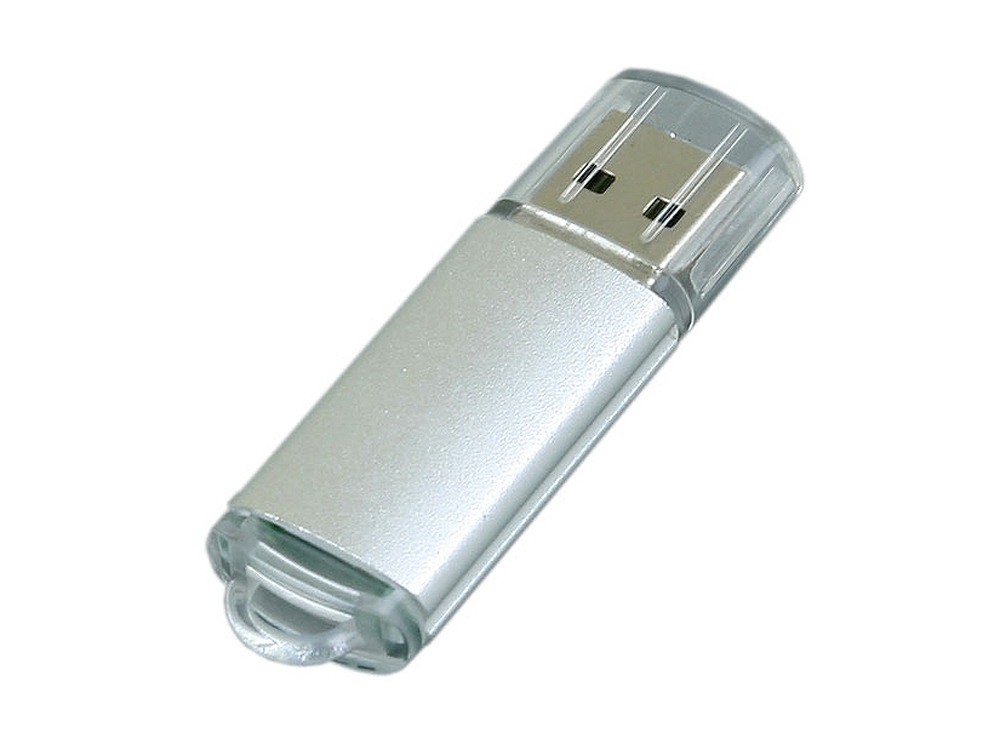 USB 2.0- флешка на 32 Гб с прозрачным колпачком с логотипом  | Print Logo