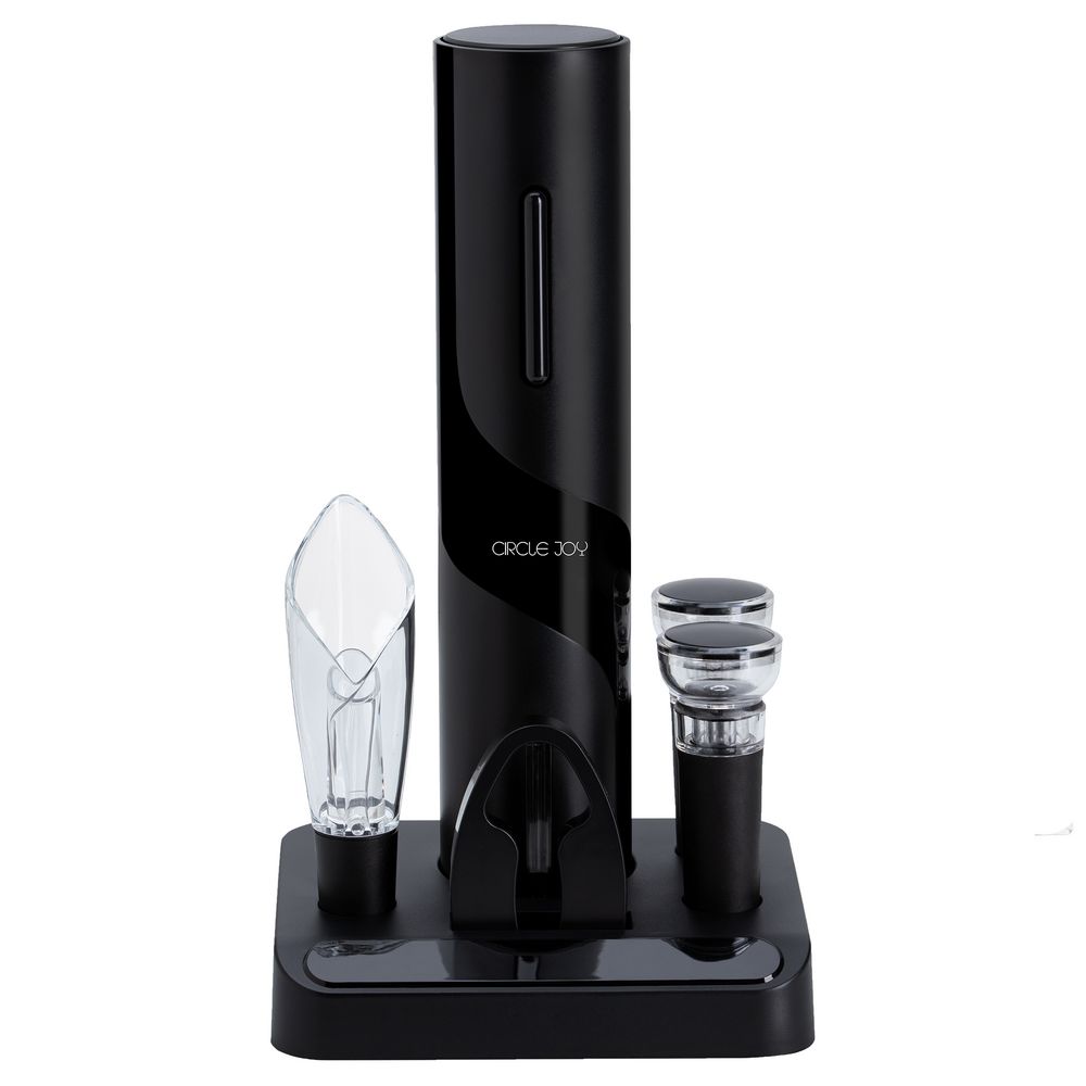 Винный набор Circle Joy Electric Wine Bottle Opener с логотипом Circle Joy | Print Logo