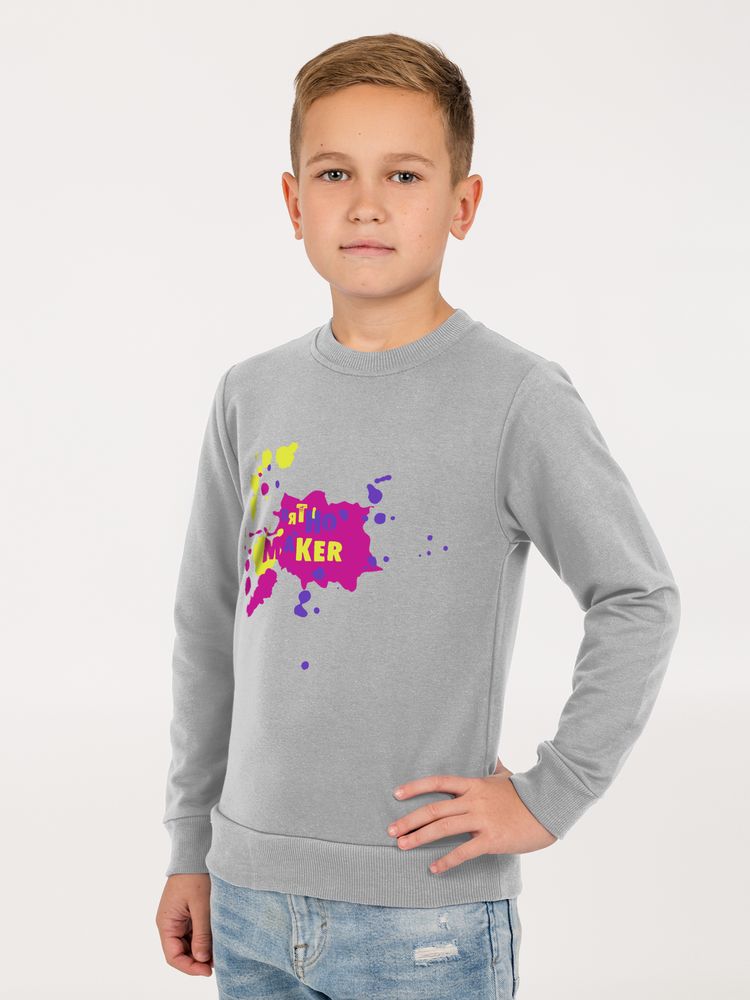 Свитшот детский «Пятно Мaker» с логотипом Соль | Print Logo