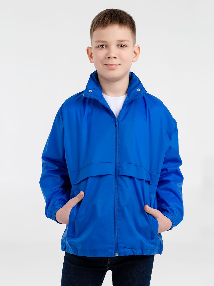 Ветровка детская Surf Kids, ярко-синяя, на рост 142-152 см (12-14 лет)