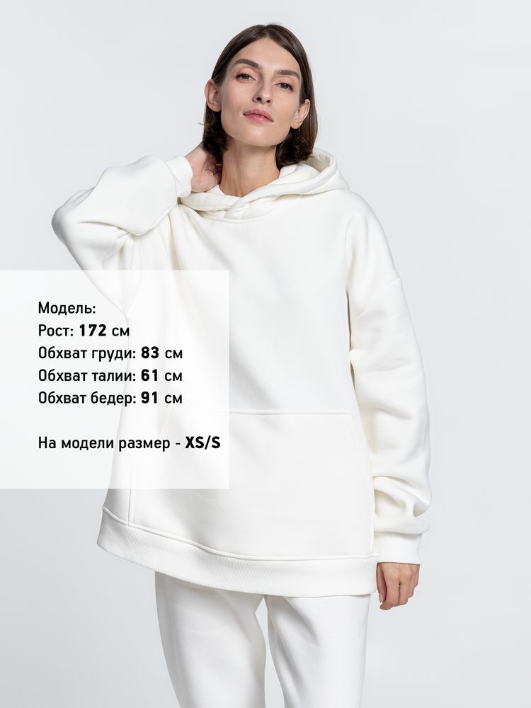 Худи Kulonga Oversize, молочно-белое, размер XS/S
