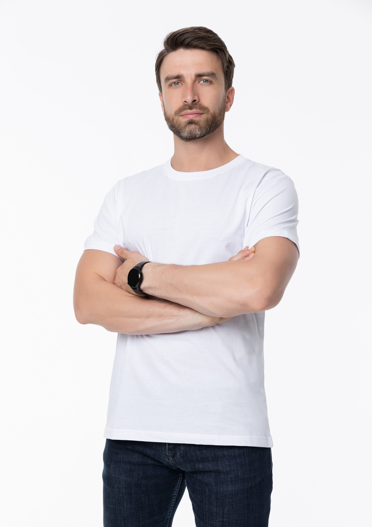 Футболка унисекс STAN, хлопок 150, 51, Белый,  (10/1)  (46/S)