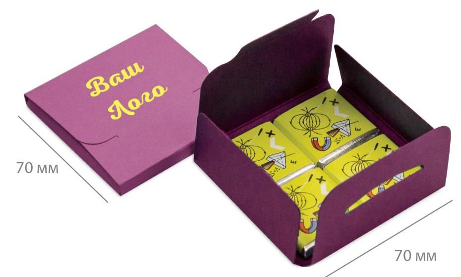 набор шоколада choco konvert на заказ фото на сайте Print Logo.