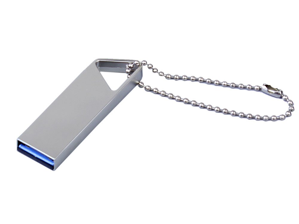 USB 3.0-флешка на 16 Гб с мини чипом и отверстием для цепочки с логотипом  | Print Logo