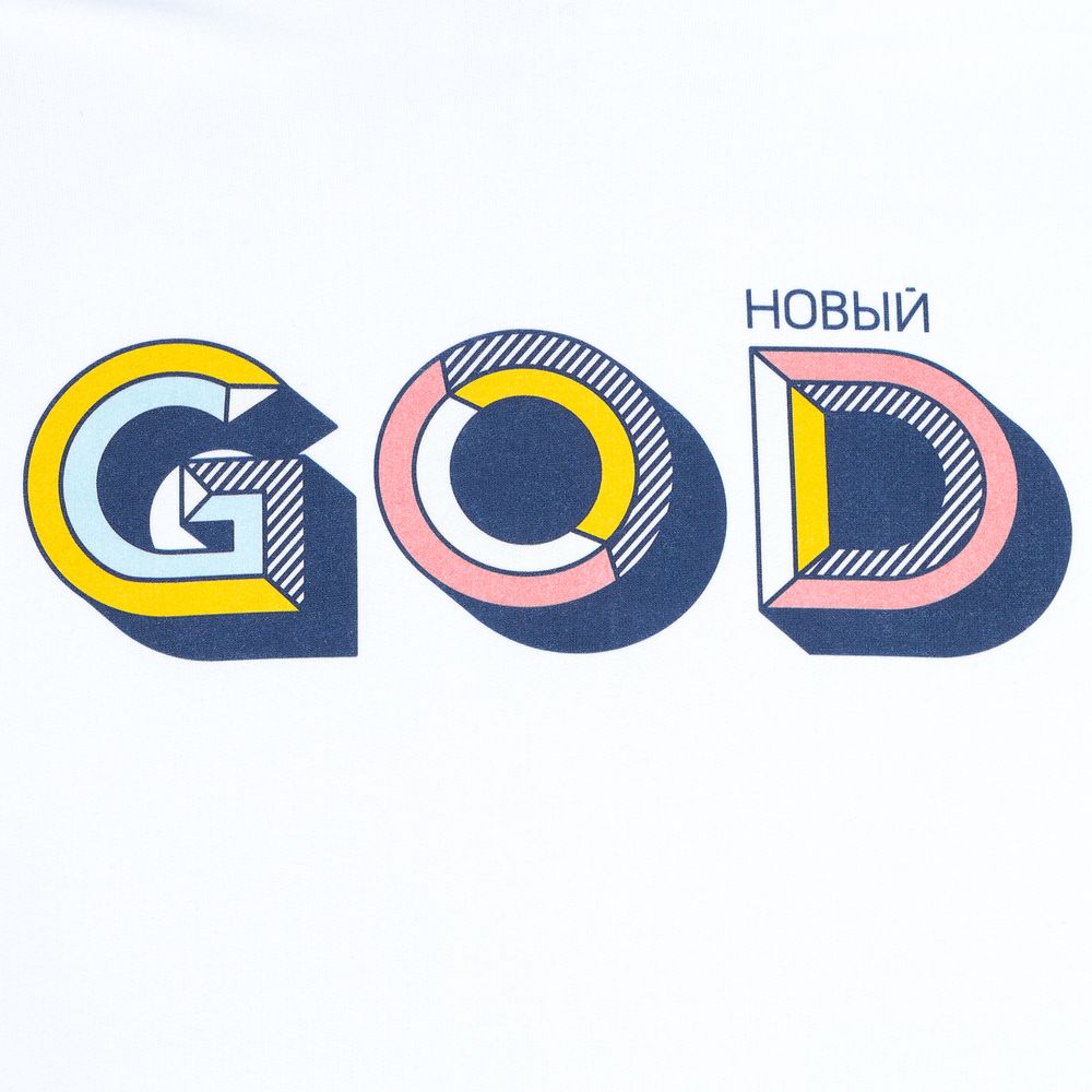 Футболка мужская «Новый GOD» — пример нанесения логотипа (CoolColor) | Print Logo