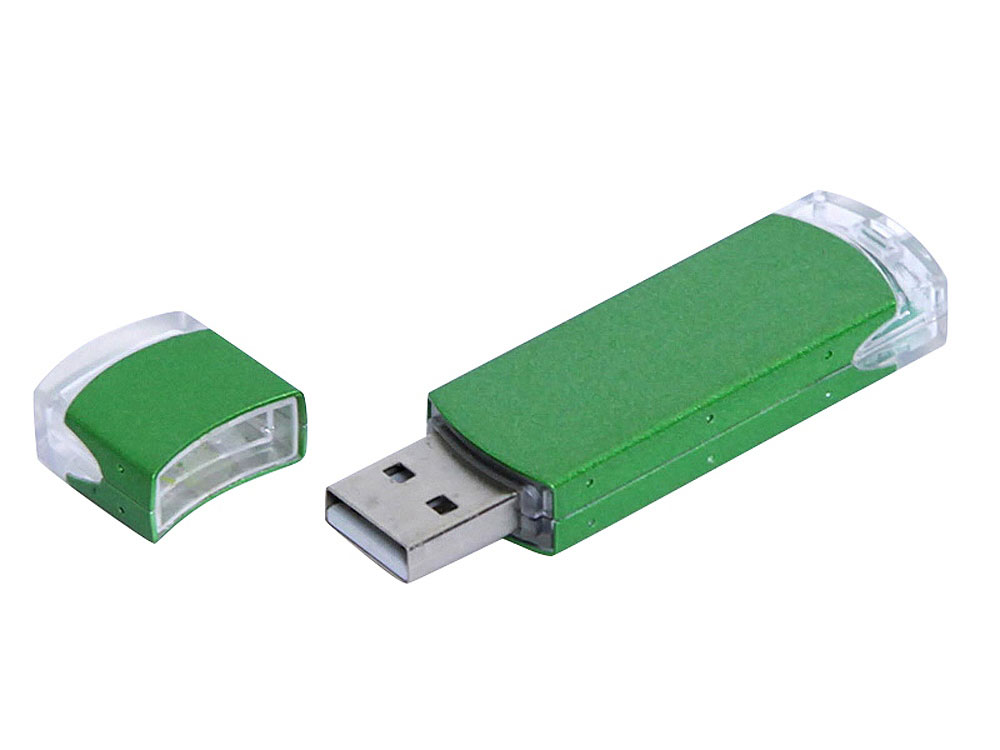 USB 2.0- флешка промо на 8 Гб прямоугольной классической формы с логотипом  | Print Logo