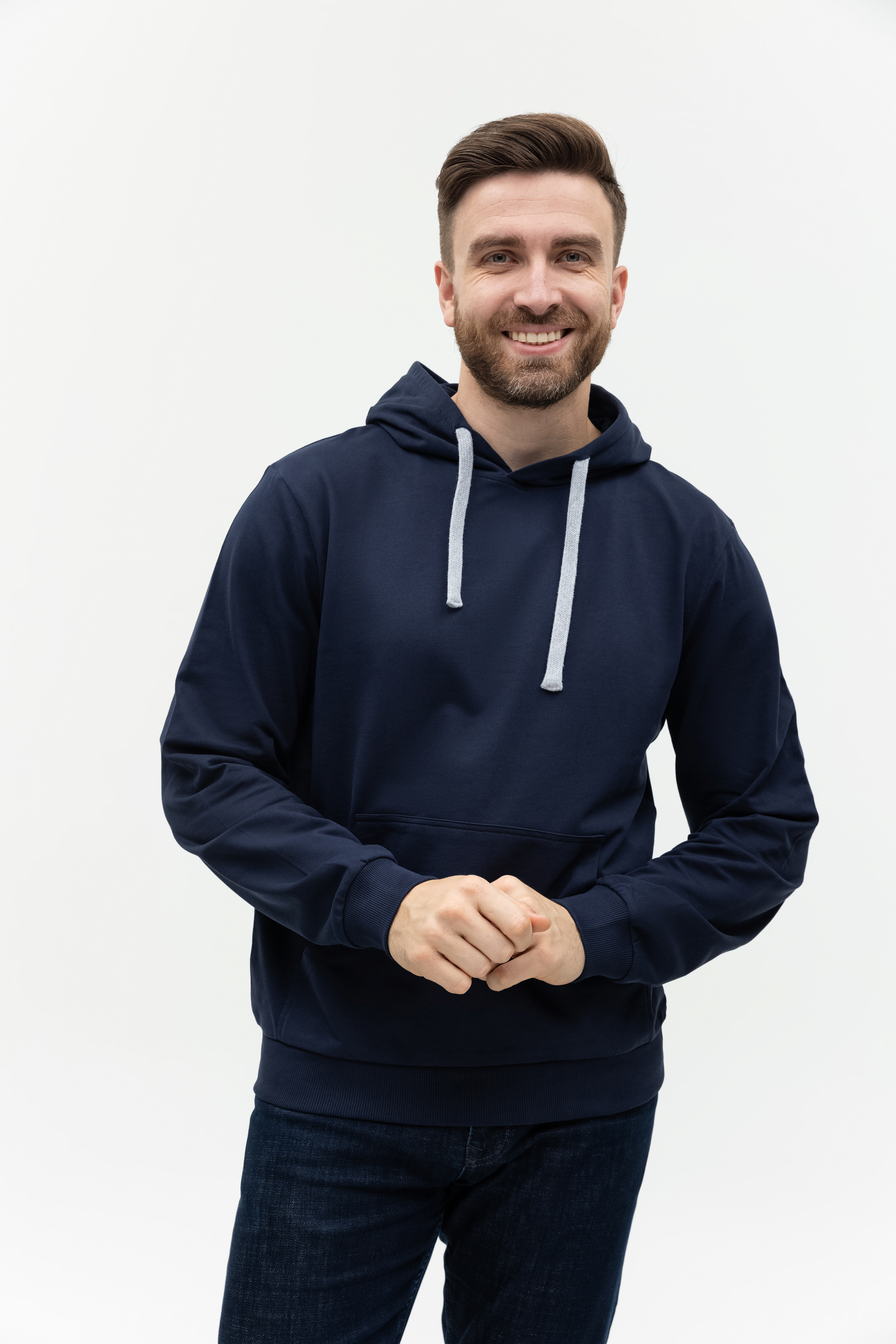 Худи унисекс STAN футер без начёса 260, 23, Тёмно-синий,  (46)  (56/XXXL)