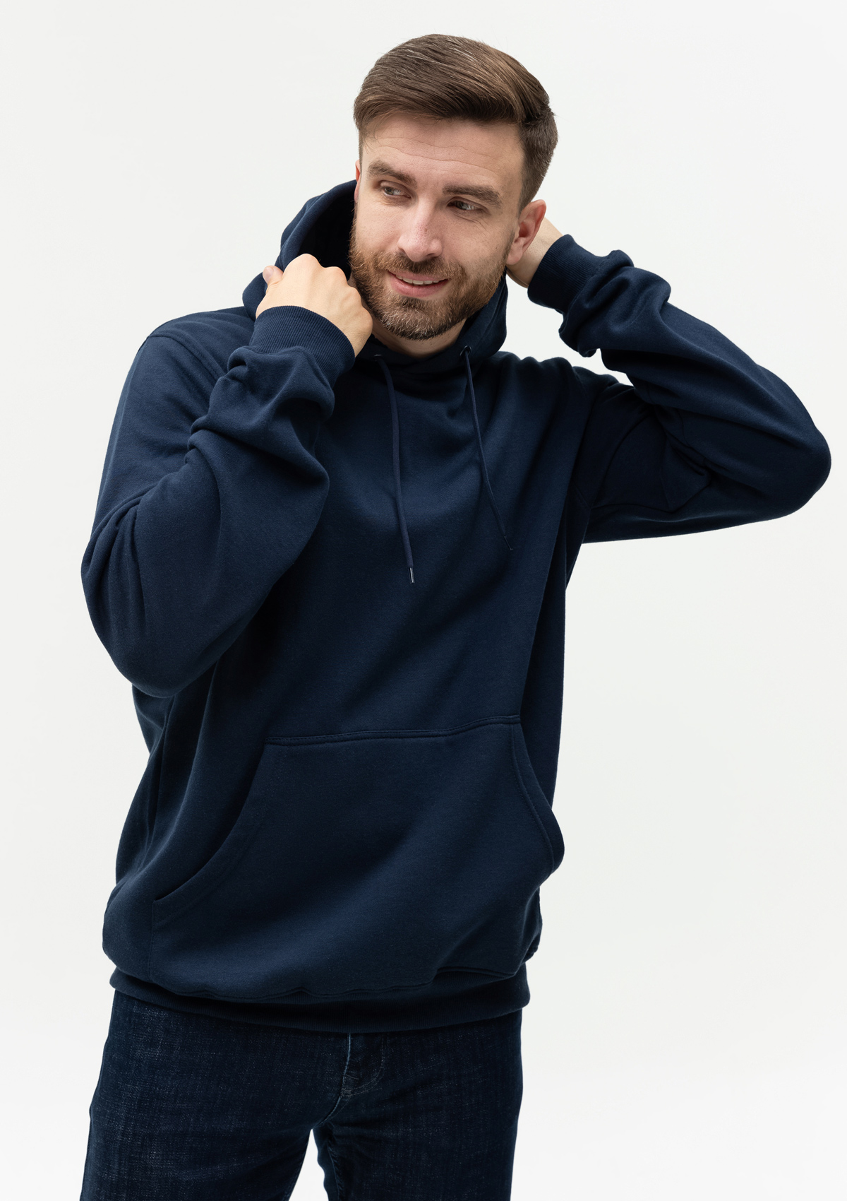 Худи унисекс STAN футер с начёсом 260, 20, Тёмно-синий,  (46)  (42/XXS)