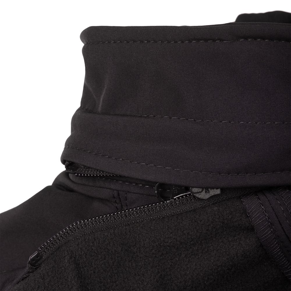 Куртка мужская Hooded Softshell темно-синяя фото на сайте Print Logo.