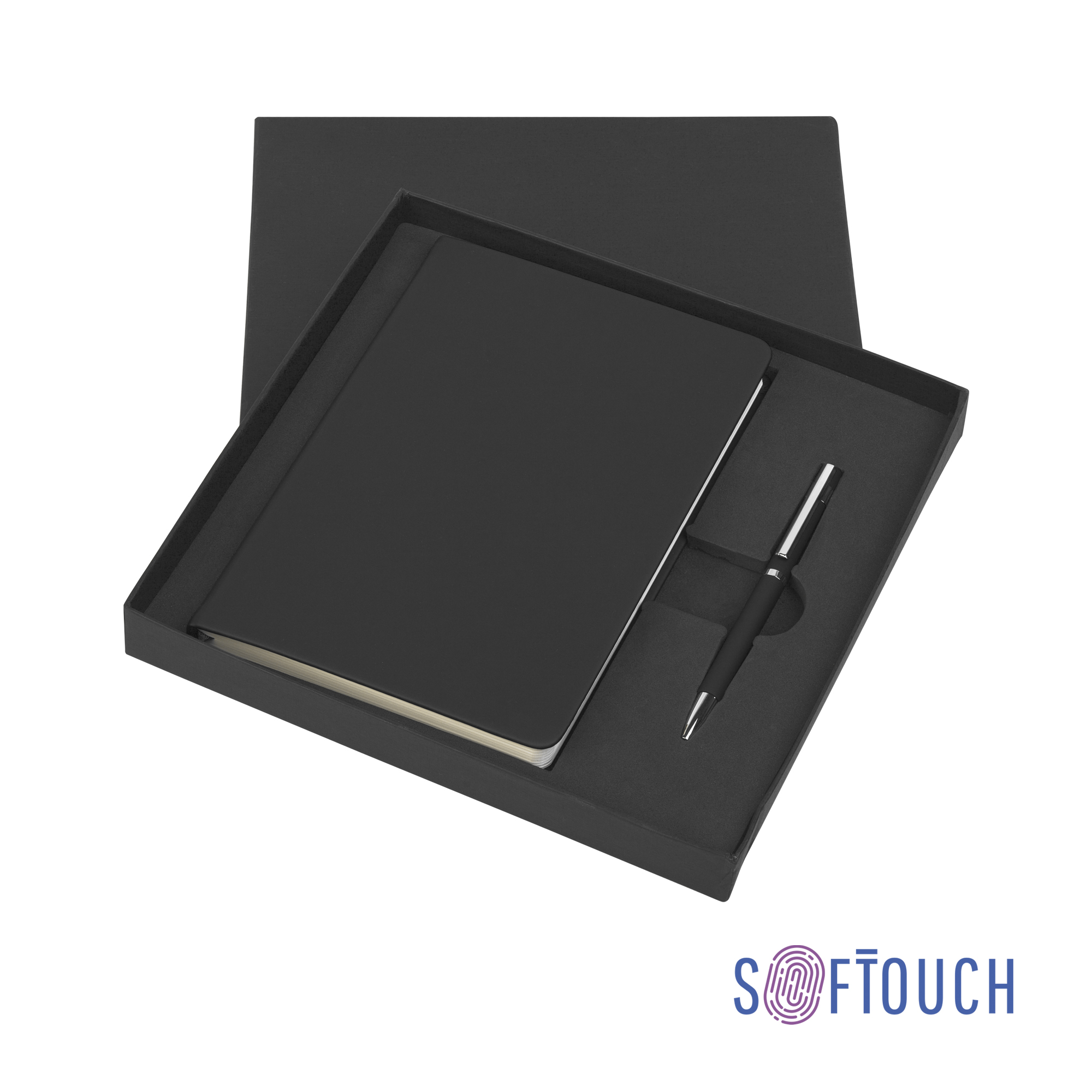 Набор подарочный "Неаполь", покрытие soft touch, синий