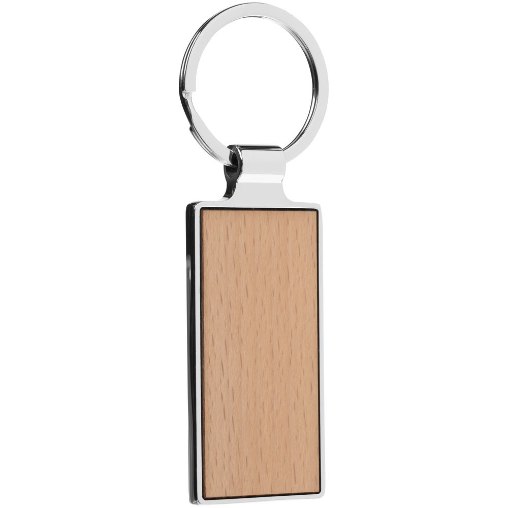 Брелок Wood Rectangle 2 с логотипом  | Print Logo