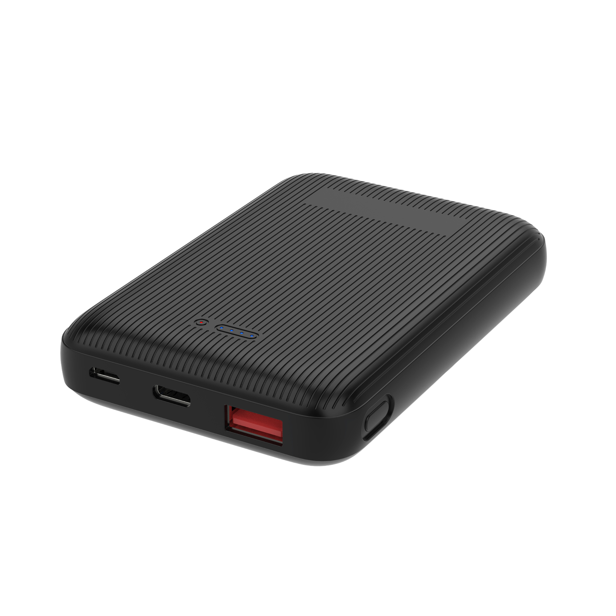 Беспроводное магнитное ЗУ "Forsage SOFTTOUCH", 8000 mAh с быстрой проводной (20W) и беспроводной (15W) зарядкой, покрытие soft touch фото на сайте Print Logo.