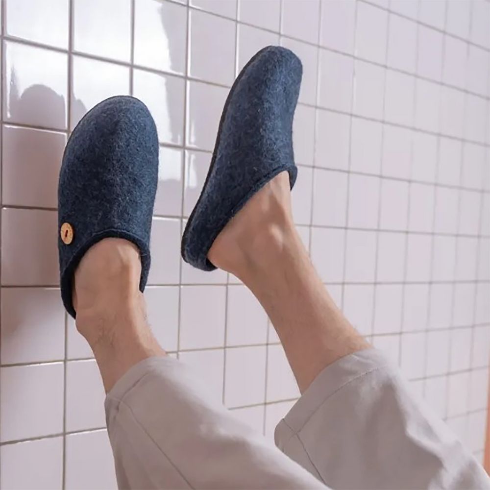 Домашние валенки Step, темно-синие (индиго), размер 35