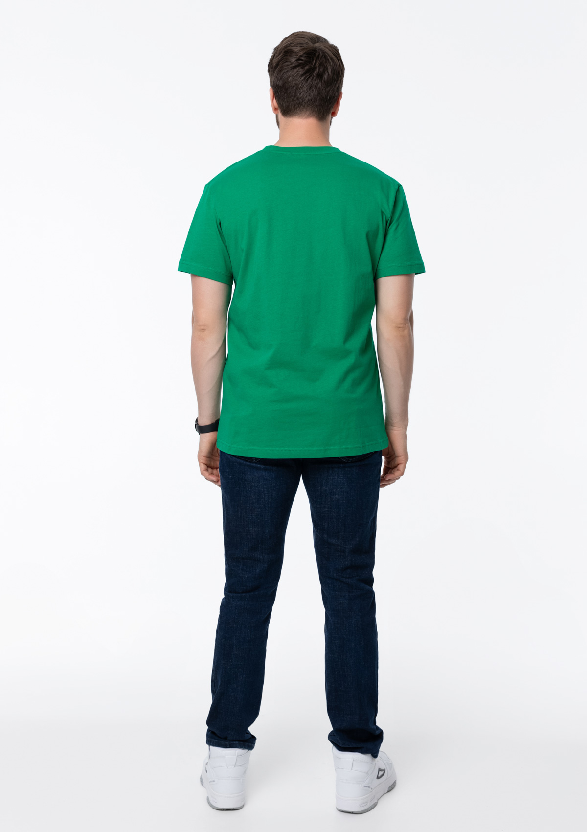 Футболка унисекс хлопок 150, 52, Зелёный,  (30/1)  (52/XL)