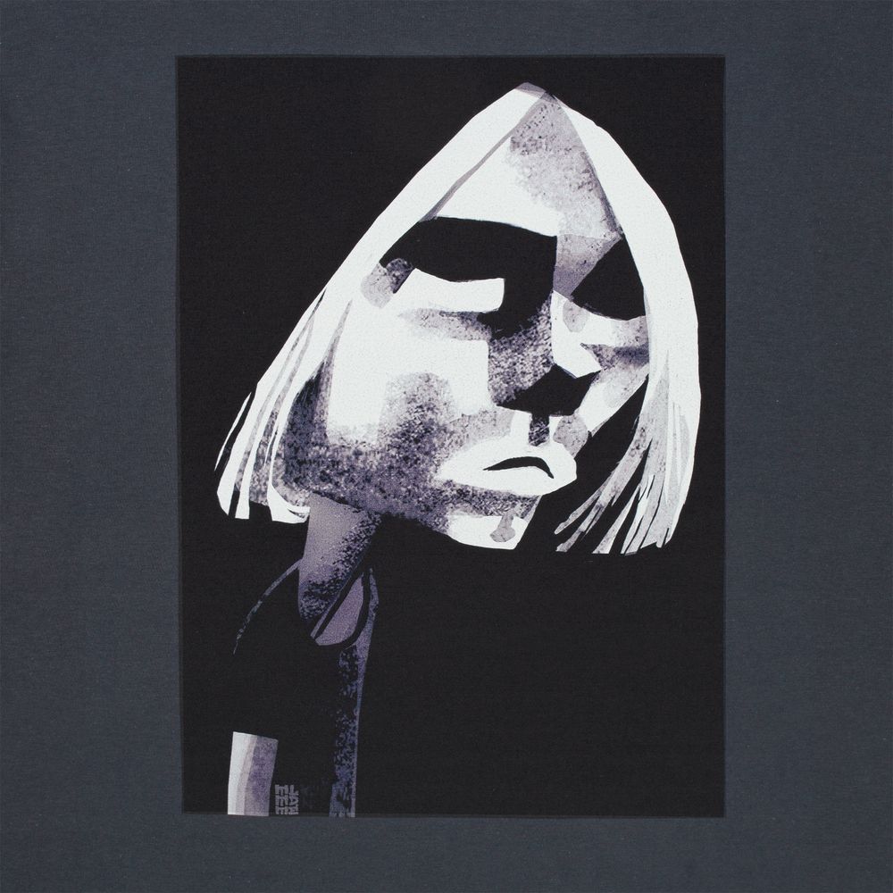 Футболка «Меламед. Kurt Cobain» — пример нанесения логотипа (Author's) | Print Logo