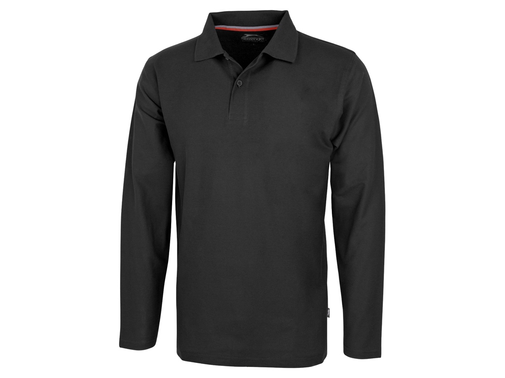 Рубашка поло Point мужская с длинным рукавом с логотипом Slazenger | Print Logo
