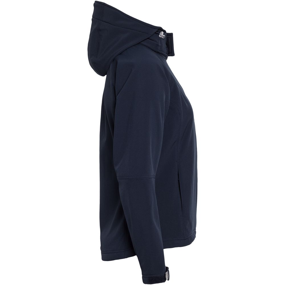 Куртка женская Hooded Softshell черная фото на сайте Print Logo.