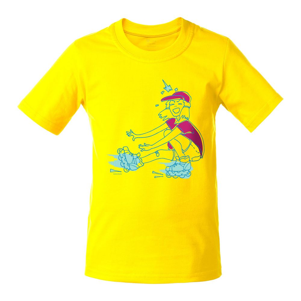 Футболка детская Roller Skates с логотипом CoolColor | Print Logo