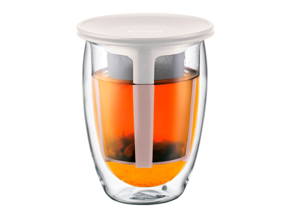 Стакан с двойными стенками TEA FOR ONE с логотипом  | Print Logo
