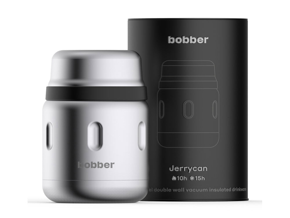 Вакуумный термос для еды Jerrycan, 470 мл с логотипом bobber | Print Logo