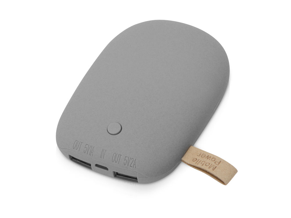 Внешний аккумулятор в форме камня Stone, 7800 mAh с логотипом  | Print Logo
