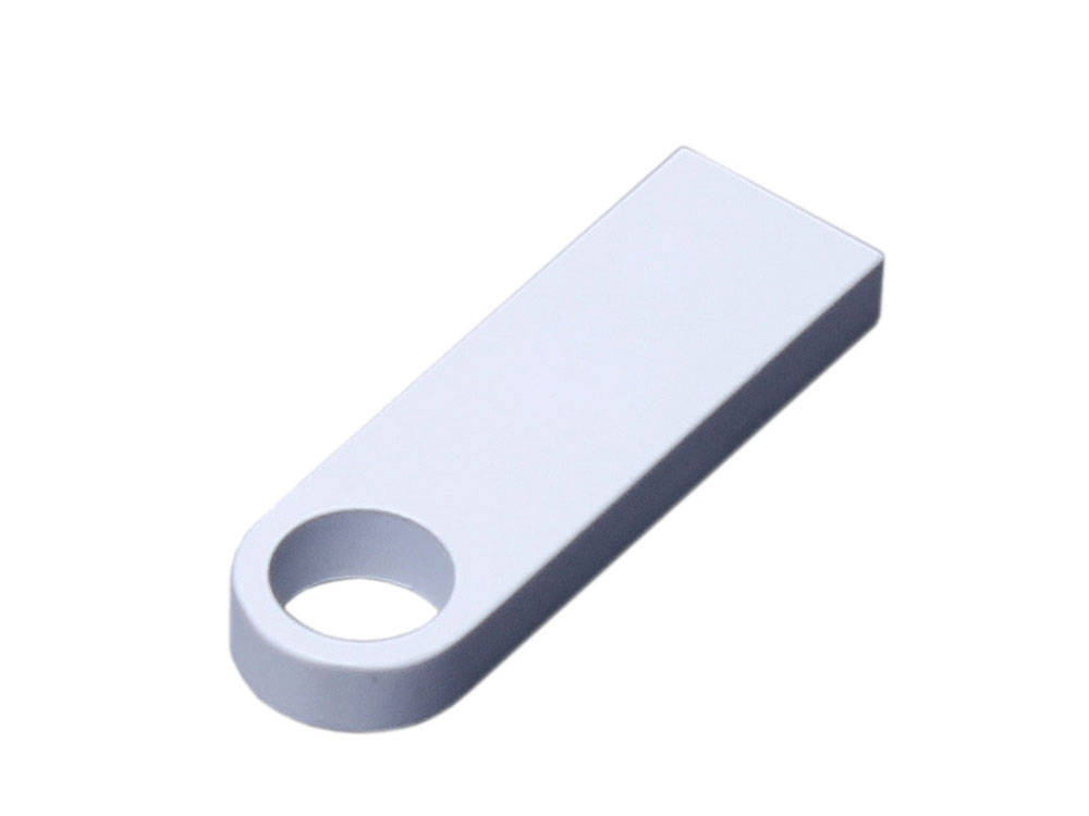USB 2.0-флешка на 512 Мбайт  с мини чипом и круглым отверстием с логотипом  | Print Logo