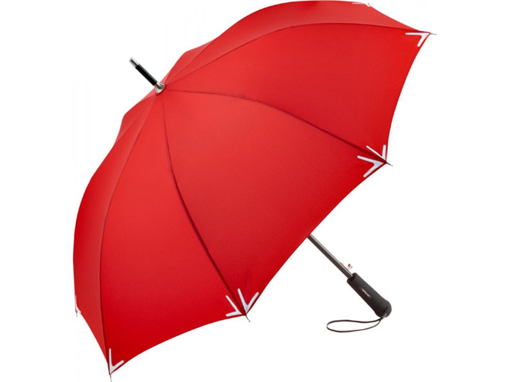 Зонт-трость Safebrella с фонариком и светоотражающими элементами с логотипом FARE | Print Logo
