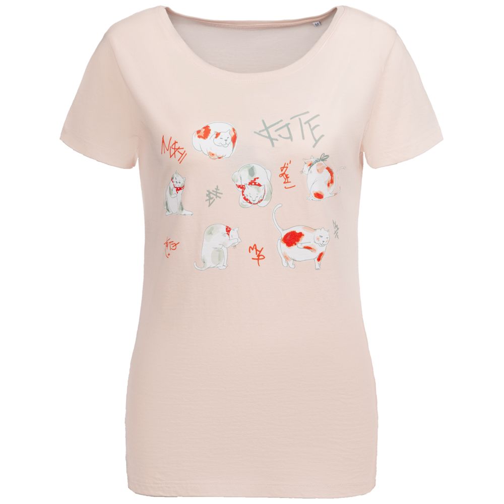 Футболка женская «Котэ» с логотипом CoolColor | Print Logo