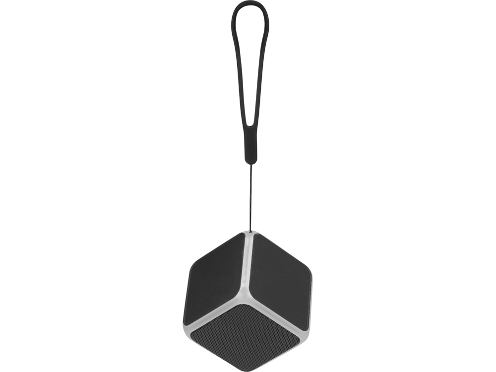 Портативная колонка Cube с подсветкой, черный