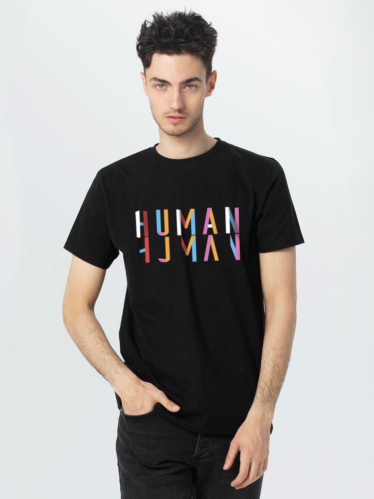 Футболка Human с логотипом Ловец слов | Print Logo