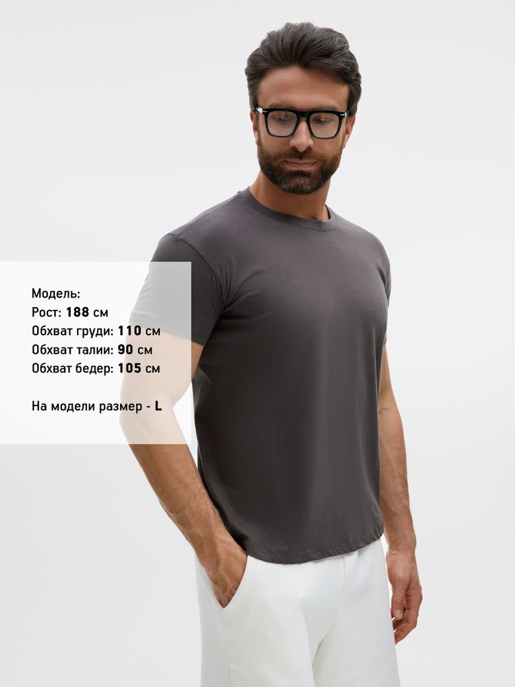 Футболка Regent 150, темно-серая, размер 3XL