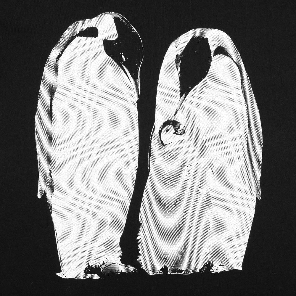 Футболка женская Like a Penguin — пример нанесения логотипа (Принтэссенция) | Print Logo