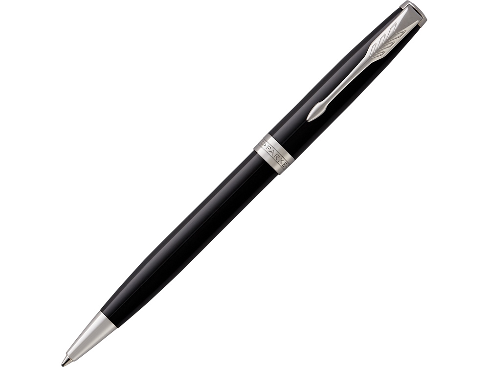 Ручка шариковая Parker Sonnet Core Black Lacquer CT с логотипом Parker | Print Logo