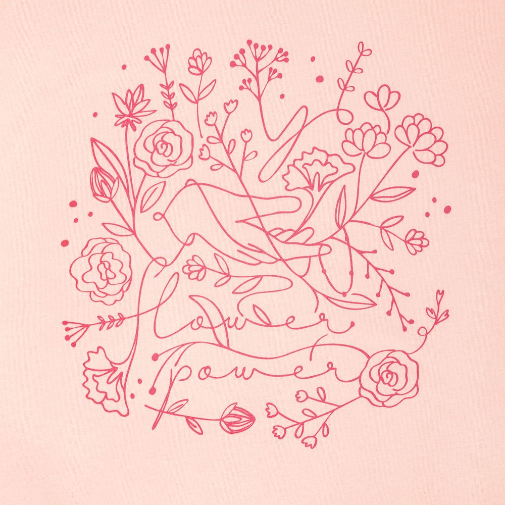 Футболка женская Flower Power — пример нанесения логотипа (CoolColor) | Print Logo