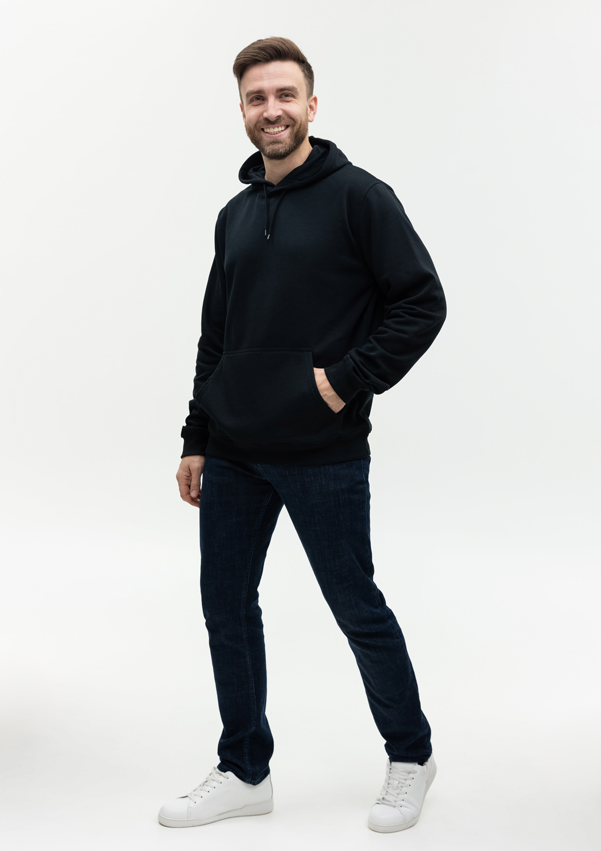 Худи унисекс STAN футер с начёсом 260, 20, Чёрный,  (20)  (56/XXXL)