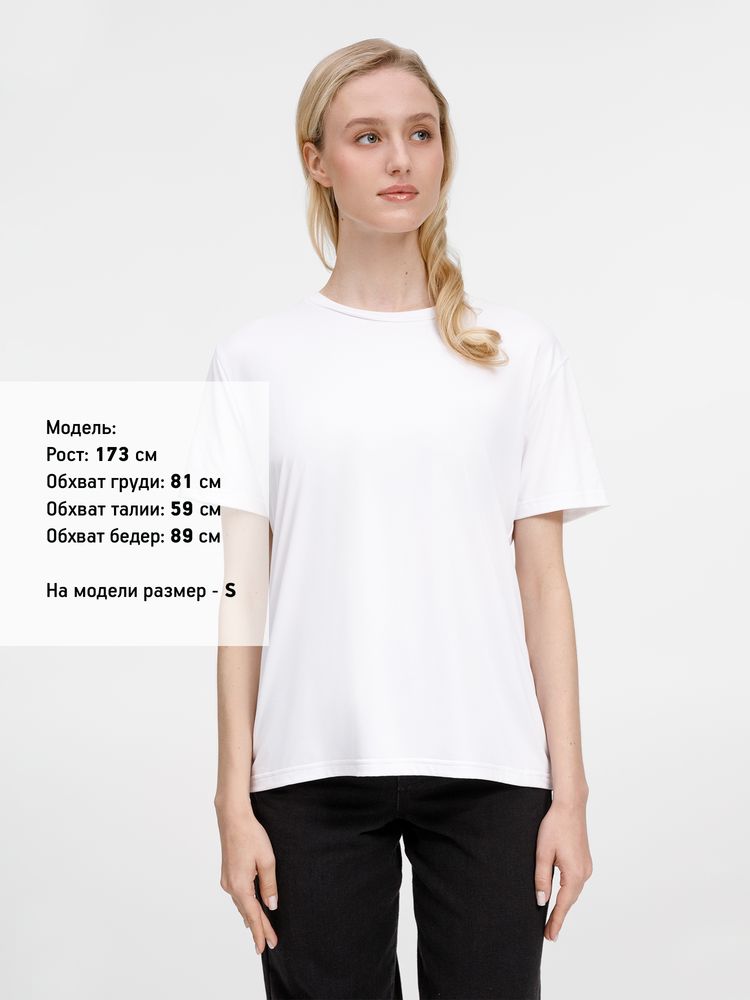Футболка унисекс Senti, белая, размер XL