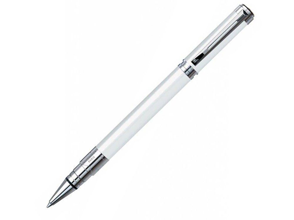 Ручка роллер Perspective Pure White CT F с логотипом Waterman | Print Logo