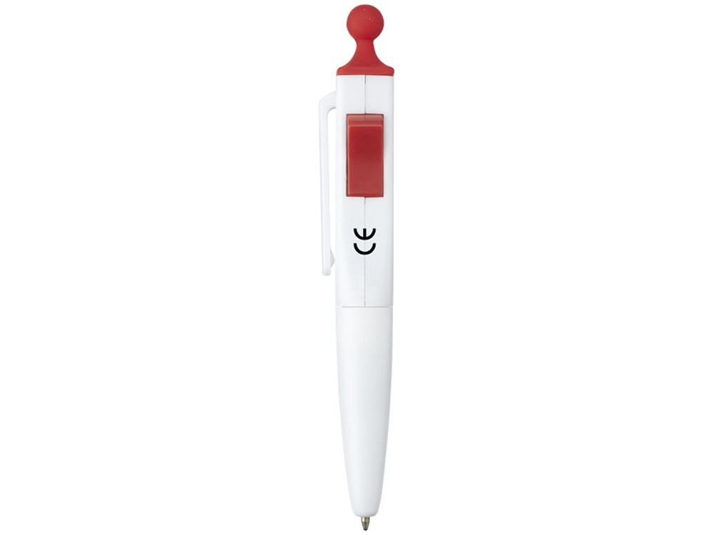 Ручка шариковая Clic Pen, белый/красный