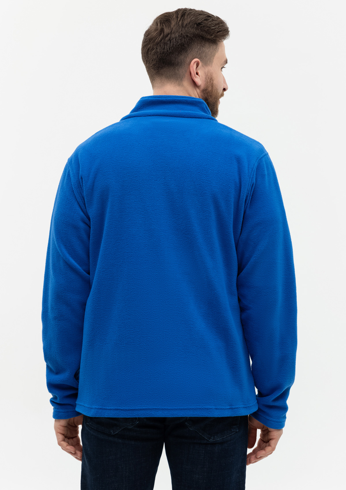 Толстовка унисекс STAN на молнии микрофлис 200, 21, Синий,  (16/1)  (52/XL)