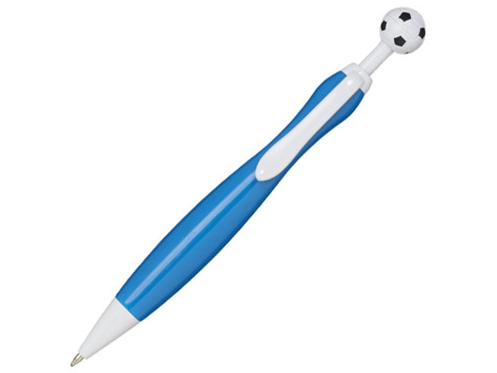 Ручка пластиковая шариковая Naples football с логотипом  | Print Logo