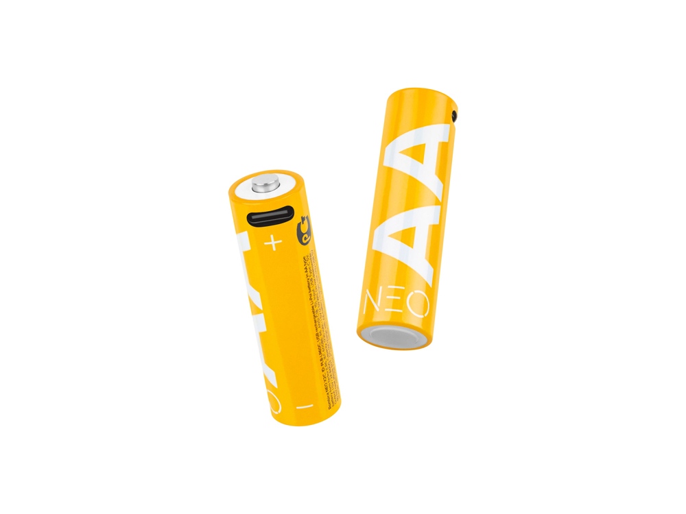 Аккумуляторные батарейки NEO X2C, АА с логотипом Rombica | Print Logo
